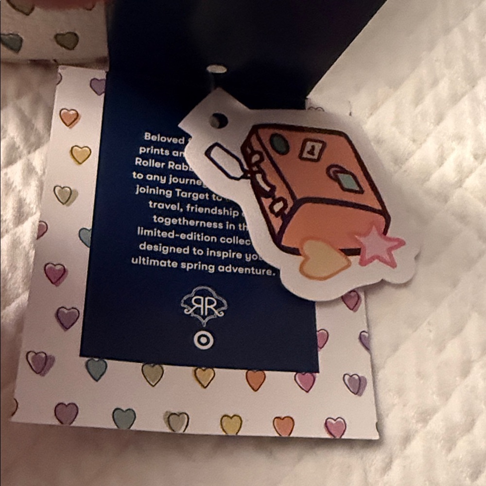 Roller Rabbit Heart Pattern Jewelery Case - Picture 4 of 7